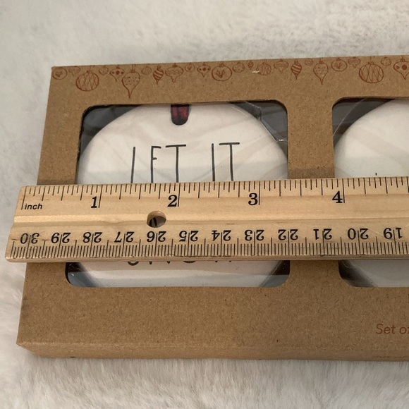 Rae Dunn Flat Ceramic Ornaments - Picture 6 of 6